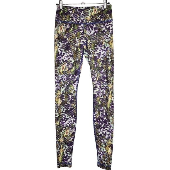 Lululemon Wunder Under Pant *Full-On Luxtreme Floral Sport Backdrop Iris Flower - Picture 2 of 16